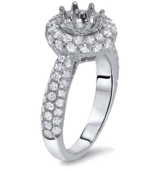 Pave Engagement Ring